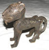 Statue de leopard africain en bronze du Bnin