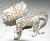 Statue de leopard africain en bronze du Bnin