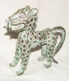 Statue de leopard africain en bronze du Bnin