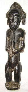 Fetiche africain baoule de Côte d'Ivoire