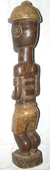 Fetiche africain colon baoule de Côte d'Ivoire