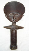 poupee statue fetiche de maternité africain fanti du ghana