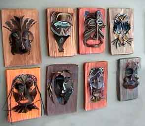 Les masques africains de Nicolas Ruffieux
