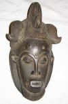 Masque africain baoule de Cote d'Ivoire