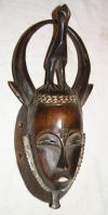 Masque africain Yaour de Cte d'Ivoire