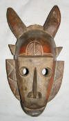 Masque africain baoule de Cote d'Ivoire