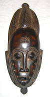 Masque africain baoule de Cote d'Ivoire