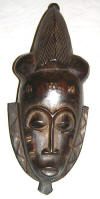 Masque africain baoule de Cote d'Ivoire