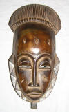 Masque africain baoule de Cote d'Ivoire