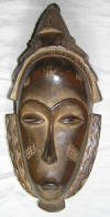 Masque africain baoule de Cte d'Ivoire