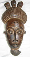 Masque africain baoule de Cte d'Ivoire