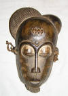 Masque africain baoule de Cote d'Ivoire