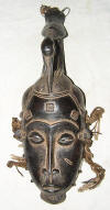 Masque africain baoule de Cote d'Ivoire