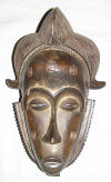 Masque africain baoule de Cote d'Ivoire