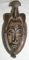 Masque africain baoule de Cte d'Ivoire