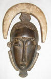 Masque africain baoule de Cote d'Ivoire