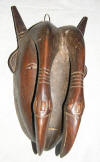 masque africain djimini de cote d'ivoire