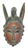 Masque africain yaour de Cte d'Ivoire