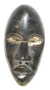 Masque africain dan de Côte d'Ivoire