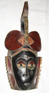 masque rituel africain gouro cote d'ivoire