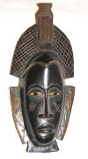 masque rituel africain gouro cote d'ivoire