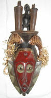 masque rituel africain gouro cote d'ivoire