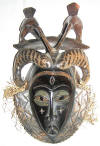 masque rituel africain gouro cote d'ivoire