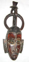 masque rituel africain gouro cote d'ivoire