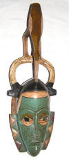 masque rituel africain gouro cote d'ivoire