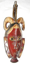 masque rituel africain gouro cote d'ivoire