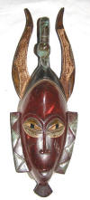 masque rituel africain gouro cote d'ivoire