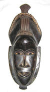 masque rituel africain gouro cote d'ivoire