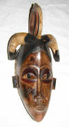 masque rituel africain gouro cote d'ivoire