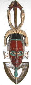 masque rituel africain gouro cote d'ivoire