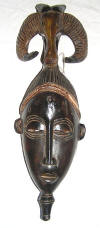 masque rituel africain gouro cote d'ivoire