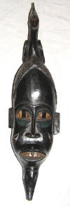 masque rituel africain gouro cote d'ivoire