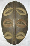 Masque africain kwele du Gabon