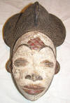 Masque africain pounou du Gabon 