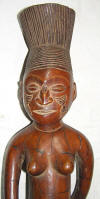 statue africaine mangbetu zaire